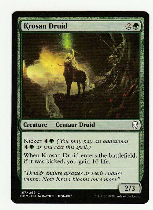Magic the Gathering 2018 - Krosan Druid - Common - Dominaria