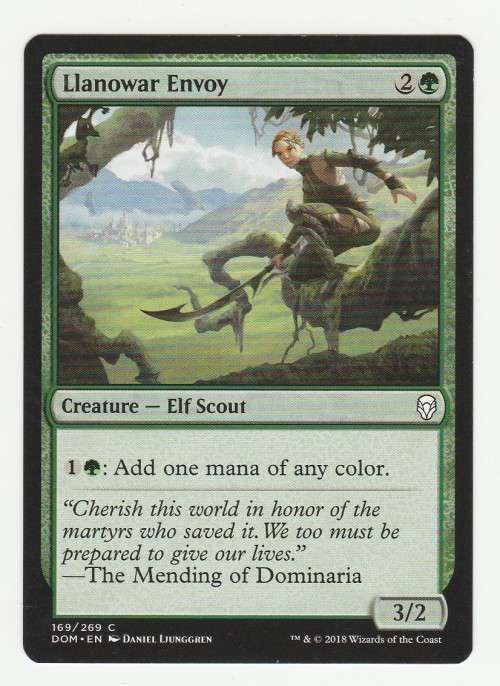 Magic the Gathering 2018 - Llanowar Envoy - Common - Dominaria