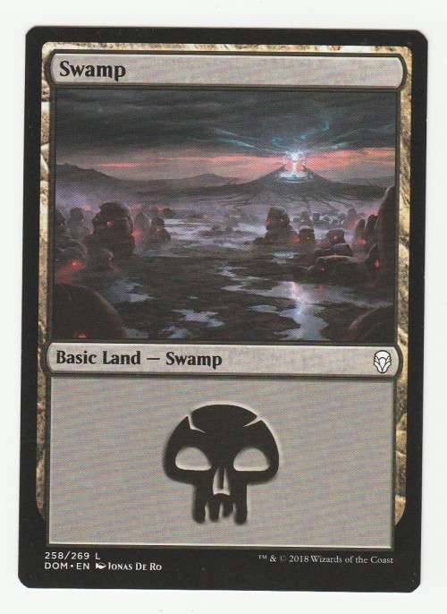 Magic the Gathering 2018 - Swamp 258/269 - Basic Land - Dominaria