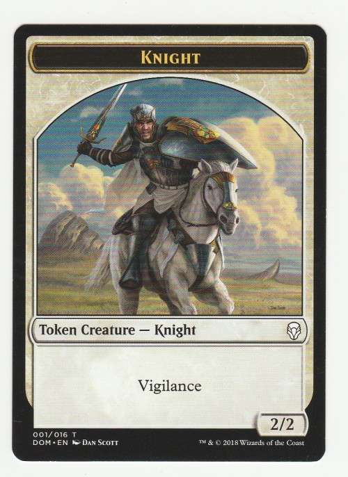 Magic the Gathering 2018 - Knight - Token Creature 001/016 - Dominaria
