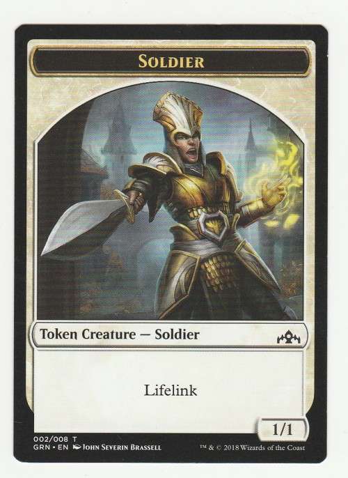 Magic the Gathering 2018 - Soldier - Token Creature 002/008 - Guilds of Ravnica