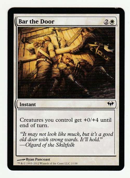 Magic the Gathering 1993-2012 - Bar the Door - Common - Dark Ascension