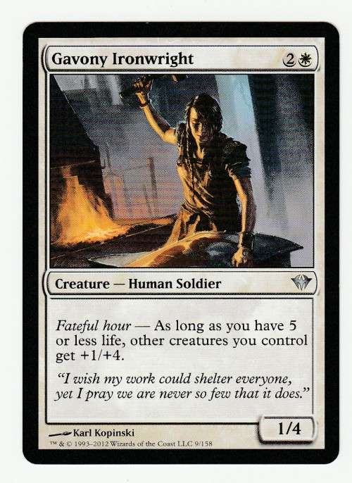 Magic the Gathering 1993-2012 - Gavony Ironwright - Uncommon - Dark Ascension