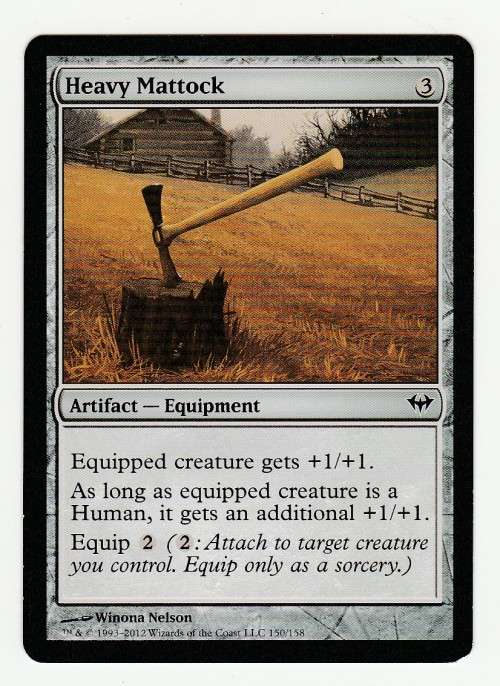 Magic the Gathering 1993-2012 - Heavy Mattock - Common - Dark Ascension