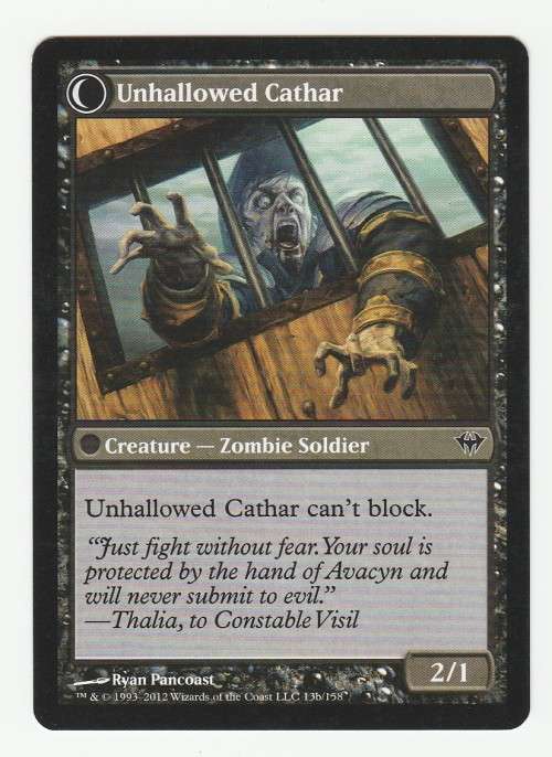 Magic the Gathering 1993-2012 - Loyal Cather / Unhallowed Cather - Common - Dark Ascension