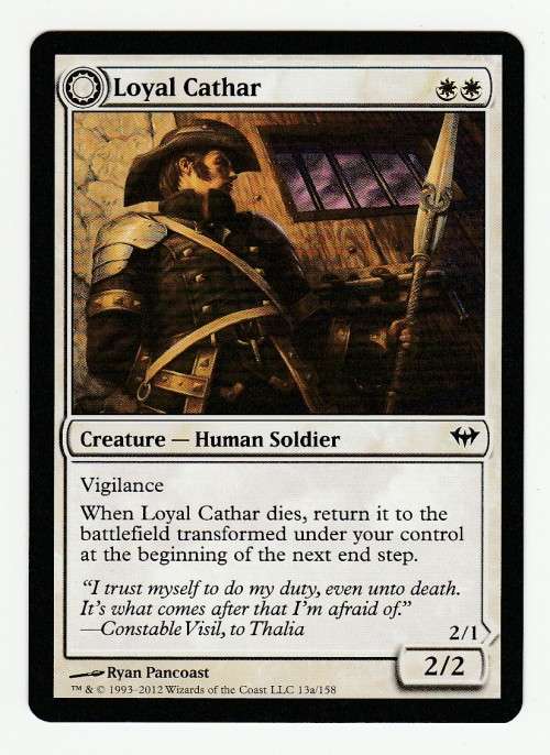 Magic the Gathering 1993-2012 - Loyal Cather / Unhallowed Cather - Common - Dark Ascension