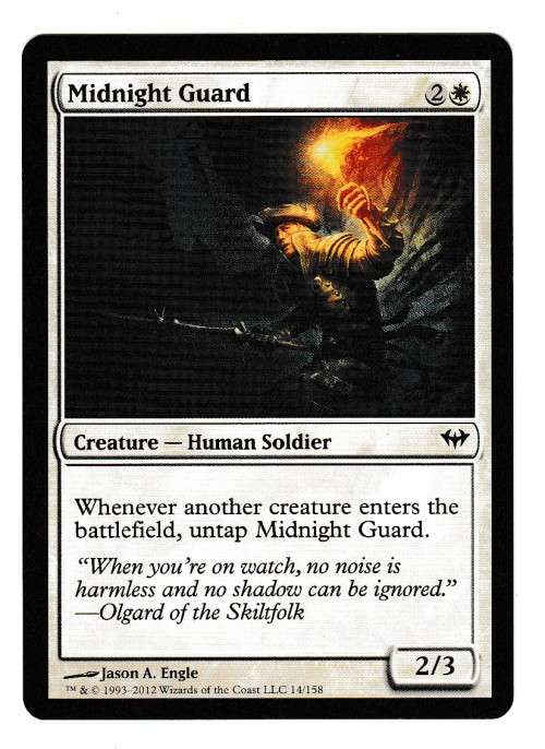 Magic the Gathering 1993-2012 - Midnight Guard - Common - Dark Ascension