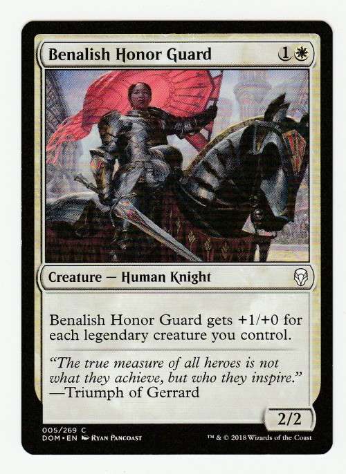 Magic the Gathering 2018 - Benalish Honor Guard - Common - Dominaria