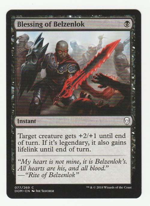 Magic the Gathering 2018 - Blessing of Belzenlok - Common - Dominaria