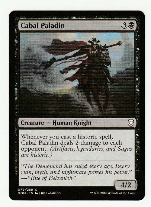 Magic the Gathering 2018 - Cabal Paladin - Common - Dominaria