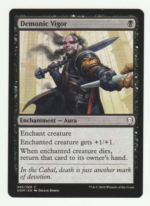 Magic the Gathering 2018 - Demonic Vigor - Common - Dominaria