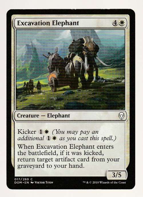 Magic the Gathering 2018 - Excavation Elephant - Common - Dominaria