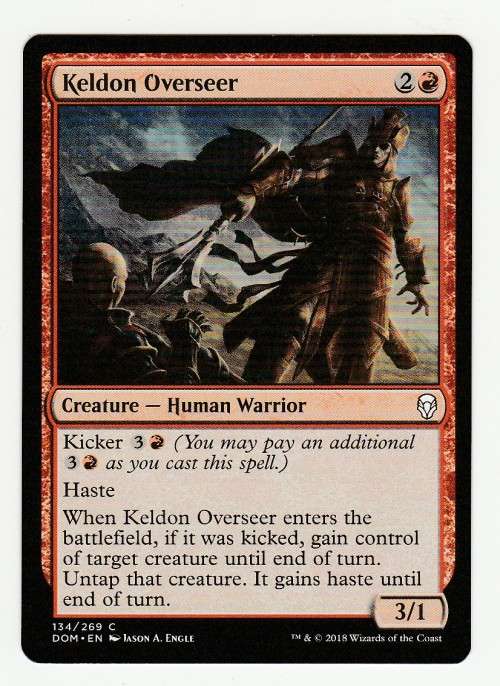 Magic the Gathering 2018 - Keldon Overseer - Common - Dominaria