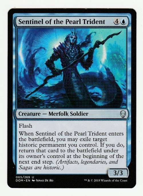 Magic the Gathering 2018 - Sentinel of the Pearl Trident - Uncommon - Dominaria