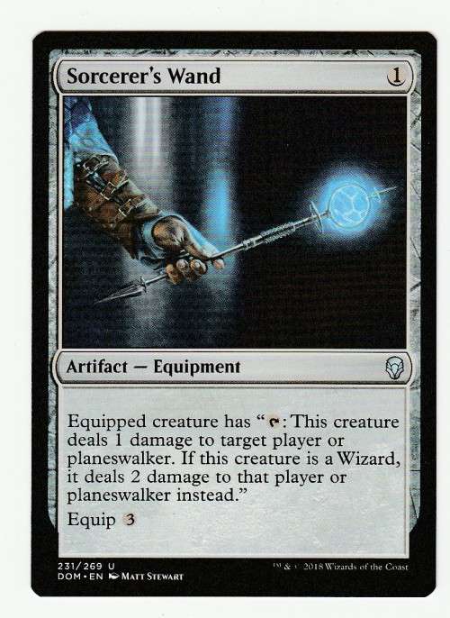 Magic the Gathering 2018 - Sorcerer`s Wand - Uncommon - Dominaria
