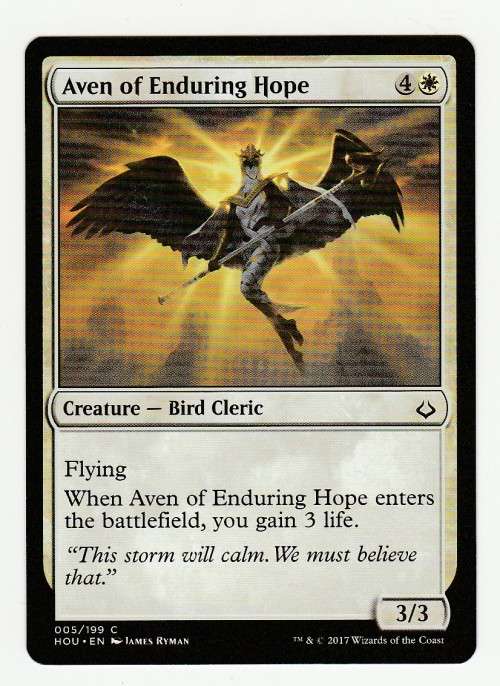 Magic the Gathering 2017 - Aven of Enduring Hope - Common - Hour of Devastation