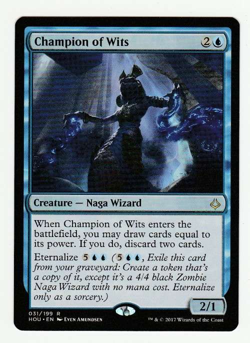 Magic the Gathering 2017 - Champion of Wits - Rare - Hour of Devastation
