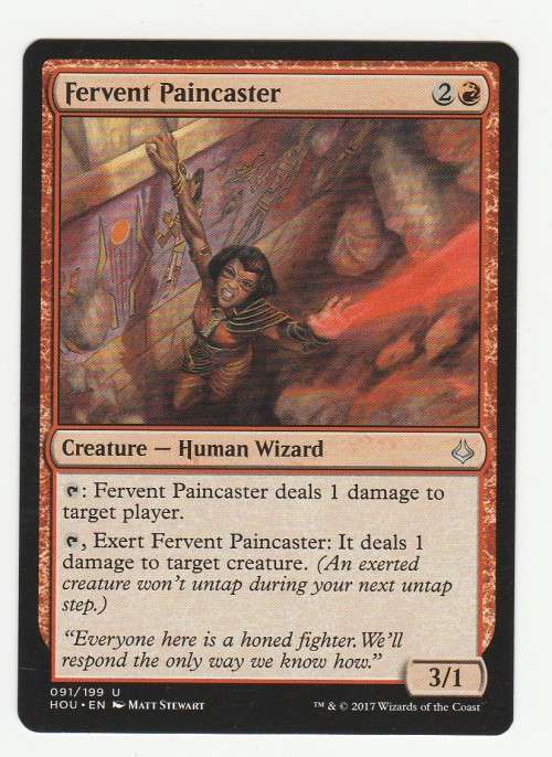 Magic the Gathering 2017 - Fervent Paincaster - Uncommon - Hour of Devastation