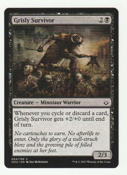 Magic the Gathering 2017 - Grisly Survivor - Common - Hour of Devastation