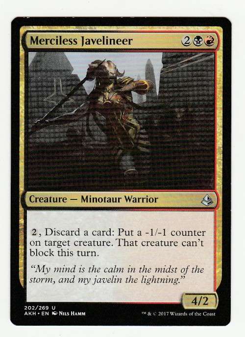 Magic the Gathering 2017 - Merciless Javelineer - Uncommon - Amonkhet