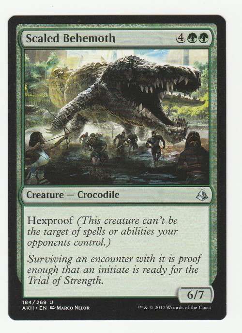 Magic the Gathering 2017 - Scaled Behemoth - Uncommon - Amonkhet