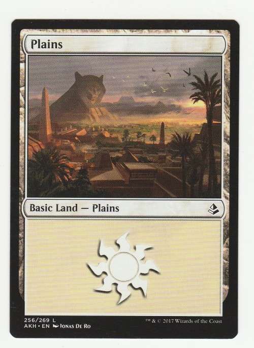 Magic the Gathering 2017 - Plains 256/269 - Basic Land - Amonkhet