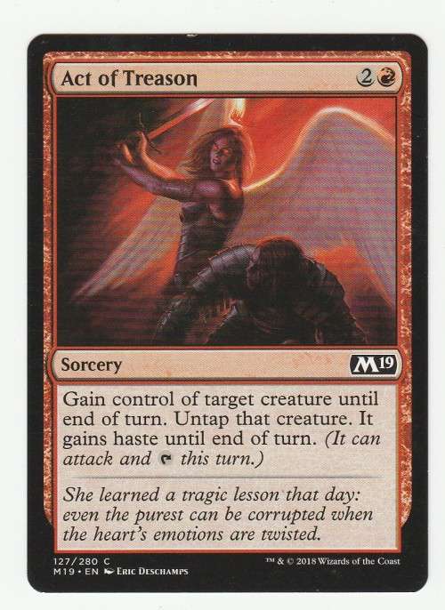 Magic the Gathering 2018 - Act of Treason - Common - Core Set 2019
