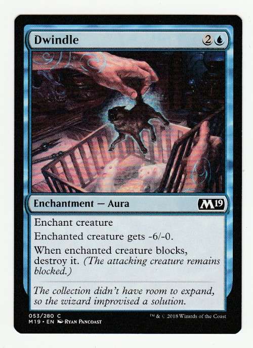 Magic the Gathering 2018 - Dwindle - Common - Core Set 2019