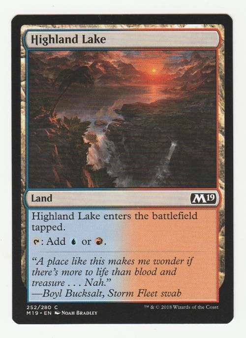 Magic the Gathering 2018 - Highland Lake - Common - Core Set 2019