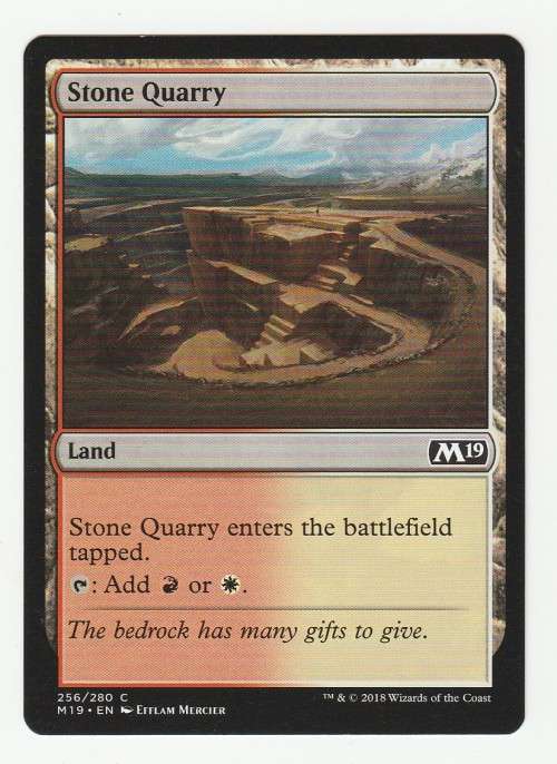 Magic the Gathering 2018 - Stone Quarry - Common - Core Set 2019