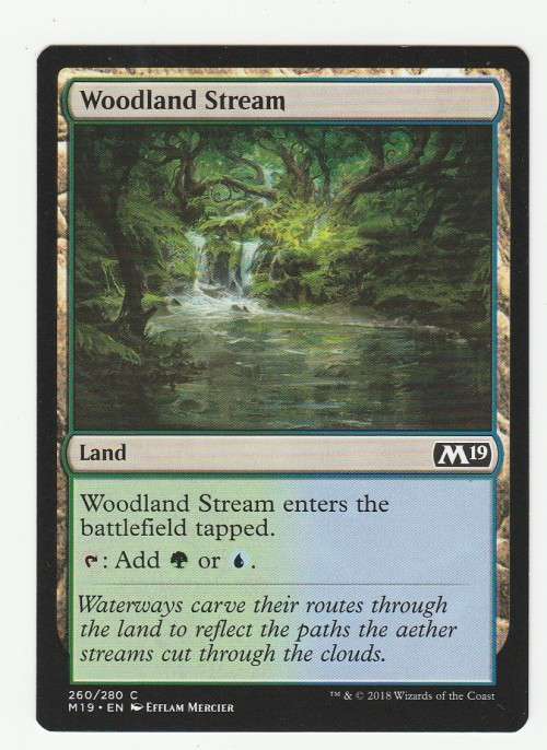 Magic the Gathering 2018 - Woodland Stream - Common - Core Set 2019