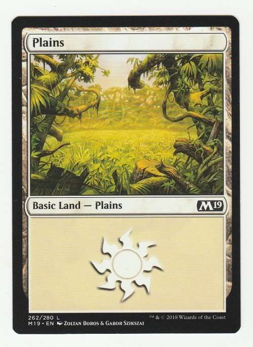 Magic the Gathering 2018 - Plains 262/280 - Basic Land - Core Set 2019