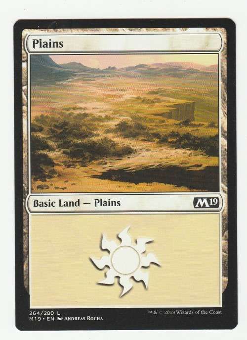 Magic the Gathering 2018 - Plains 264/280 - Basic Land - Core Set 2019