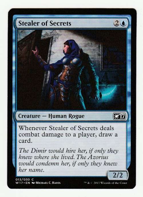 Magic the Gathering 2017 - Stealer of Secrets - Common - Welcome Deck 2017