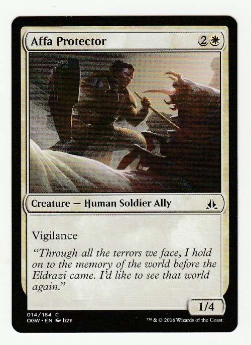 Magic the Gathering 2016 - Affa Protector - Common - Oath of the Gatewatch