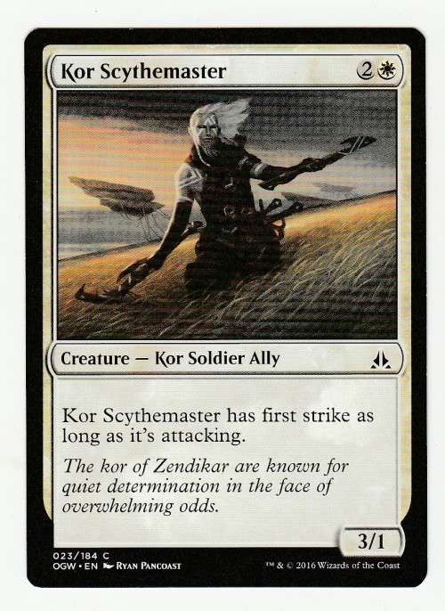 Magic the Gathering 2016 - Kor Scythemaster - Common - Oath of the Gatewatch