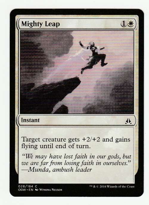 Magic the Gathering 2016 - Mighty Leap - Common - Oath of the Gatewatch