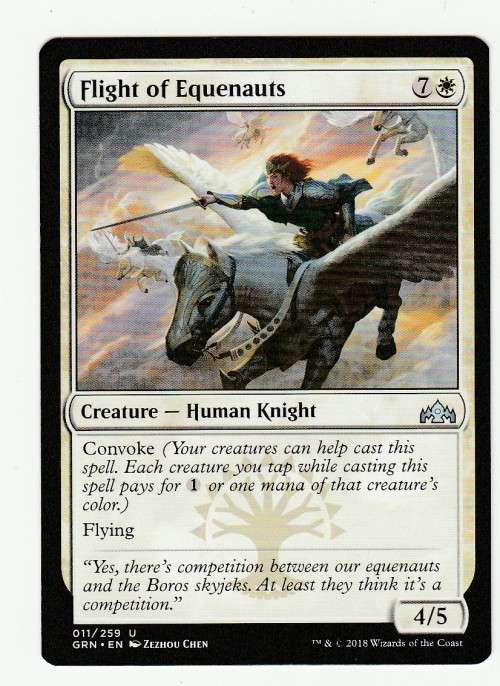 Magic the Gathering 2018 - Flight of Equenauts - Uncommon - Guilds of Ravnica