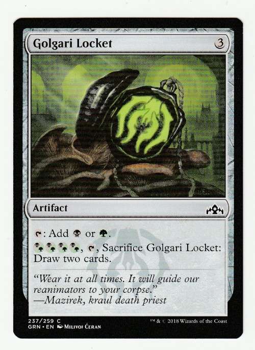 Magic the Gathering 2018 - Golgari Locket - Common - Guilds of Ravnica