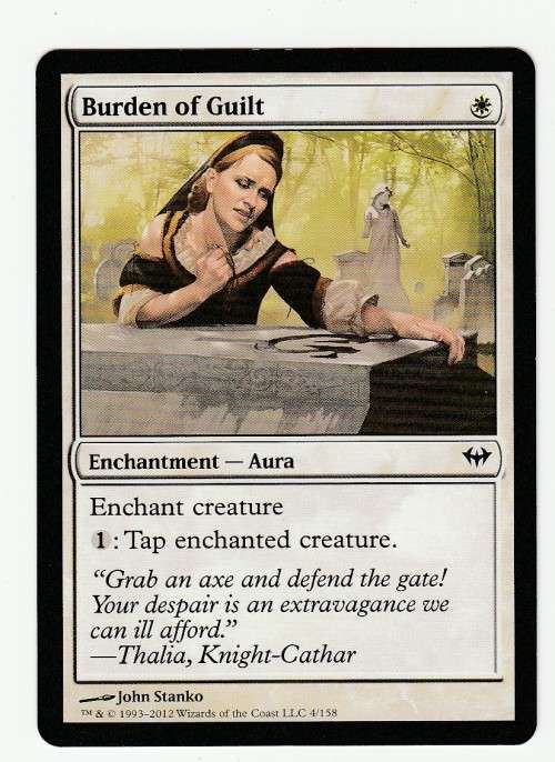 Magic the Gathering 1993-2012 - Burden of Guilt - Common - Dark Ascension