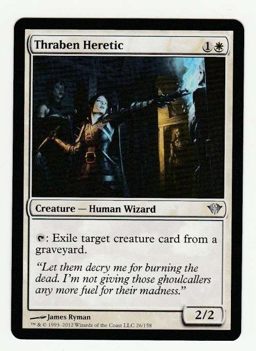 Magic the Gathering 1993-2012 - Thraben Heretic - Uncommon - Dark Ascension