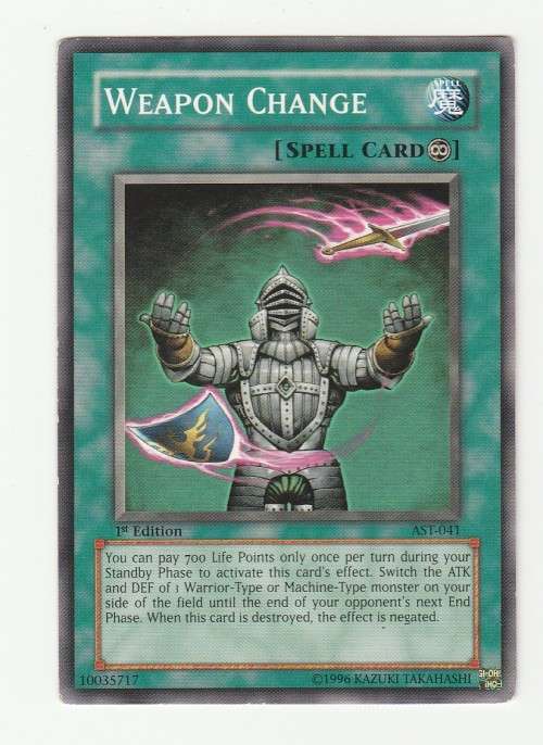 Yu-Gi-Oh! - Weapon Change - Ancient Sanctuary - First Edition - (AST-041) - Common