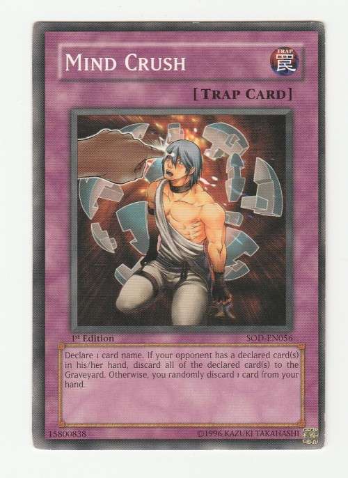 Yu-Gi-Oh! - Mind Crush - Soul of the Duelist - First Edition - (SOD-EN056) - Common
