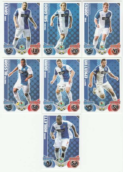 Topps Match Attax PL 2010/2011 - Blackburn Rovers Set