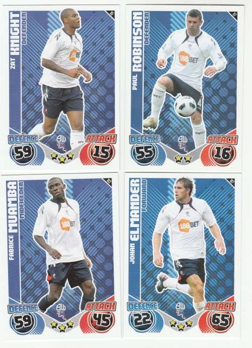 Topps Match Attax PL 2010/2011 - Bolton Wanderers Set