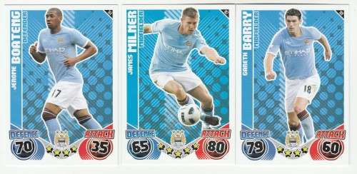 Topps Match Attax PL 2010/2011 - Manchester City Set