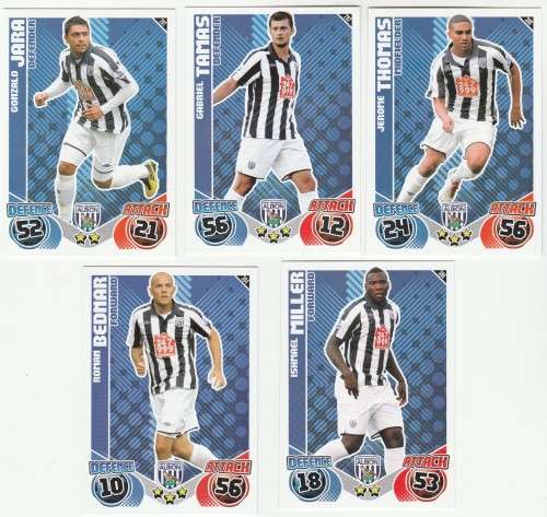 Topps Match Attax PL 2010/2011 - West Bromwich Albion Set
