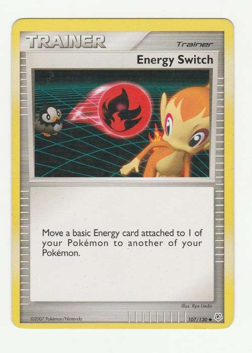 2007 Pokemon/Nintendo - Gen IV Diamond and Pearl - Trainer Energy Switch 107/130 - Uncommon
