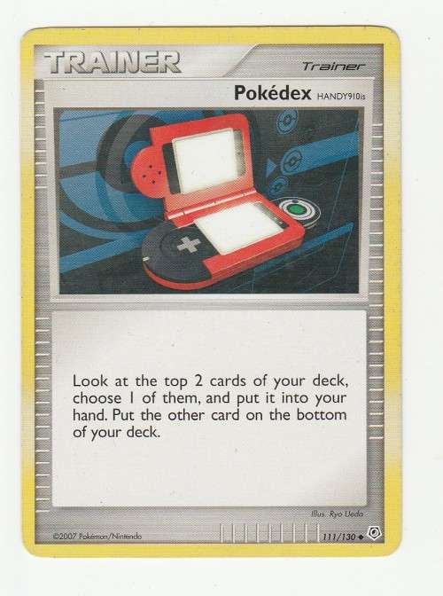 2007 Pokemon/Nintendo - Gen IV Diamond and Pearl - Trainer Pokedex 111/130 - Uncommon