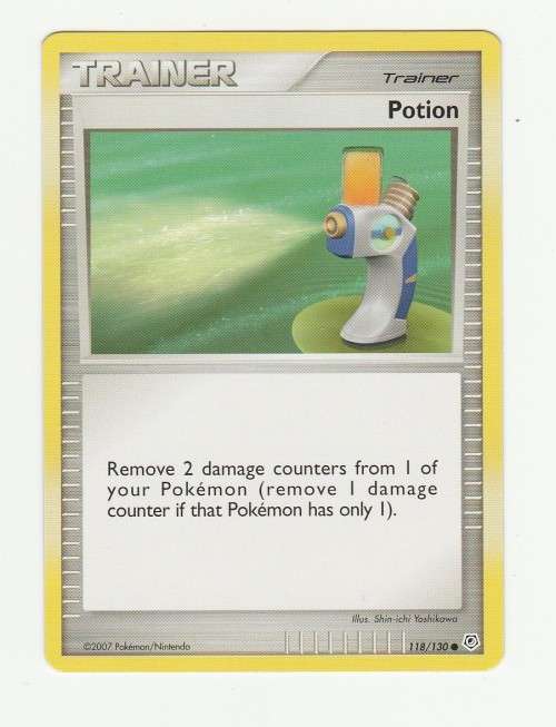 2007 Pokemon/Nintendo - Gen IV Diamond and Pearl - Trainer Potion 118/130 - Common